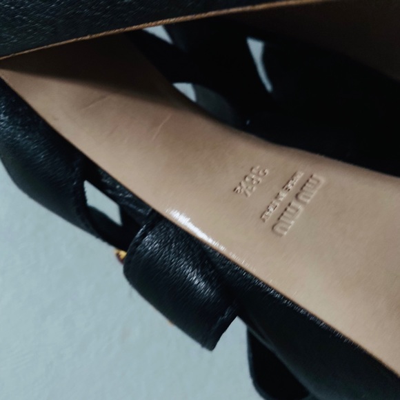 $750 MIU MIU Multicolor Stone Stud Platform 38.5 - Picture 10 of 16